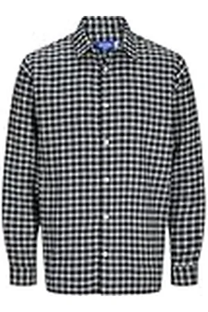 JACK & JONES Jorjoshua Ls Pls Flannel Check Shirt, , 4XL