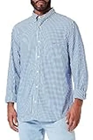 GANT Heren REG POPLIN Stripe Shirt Klassiek hemd, College Blue, Standaard, , M