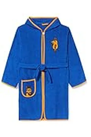 Playshoes Uniseks badjas voor kinderen van badstof, marineblauw, 146/152 cm