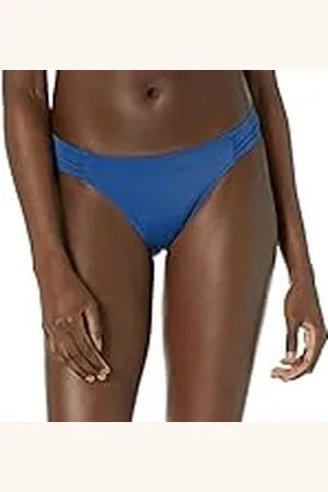 Amazon Bikinibroekje met zijtabblad voor dames, diepblauw, X-Small