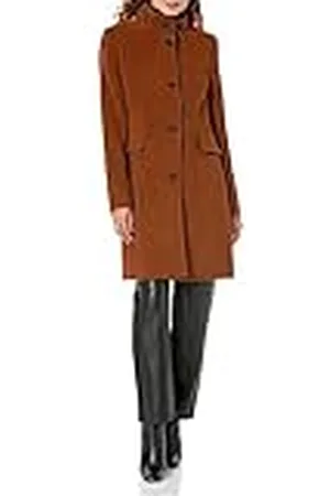 DKNY Damesjas voor dames, buttondown met kraag en zakken, , L