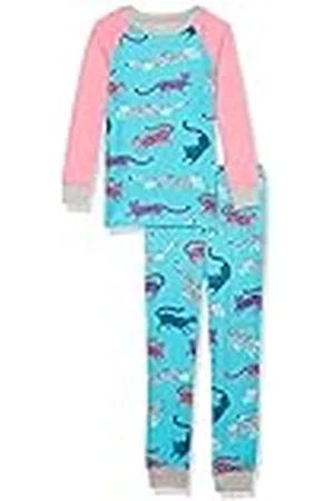 Hatley Organic Cotton Raglan Sleeve bedrukte pyjamaset voor meisjes, , 24 Maanden