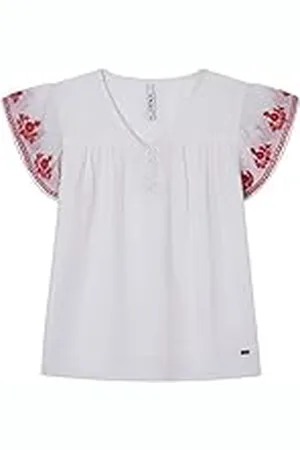 Pepe Jeans Meisjes gaulle blouse, wit (white), 18 Jaar