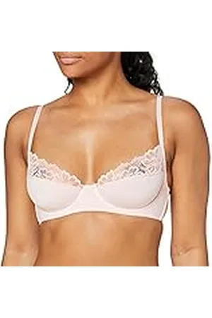 NA-KD Romantische bh met kanten rand voor dames, balconette beha, , 70B