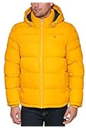 Tommy Hilfiger Klassieke donsjack met capuchon voor heren (standaard en groot en lang) alternatieve buitenkledingjas, , S