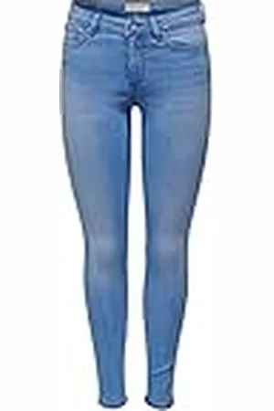 ONLY Dames Broek Jeans Onlwauw Mid Skinny DNM Bj617 Noos