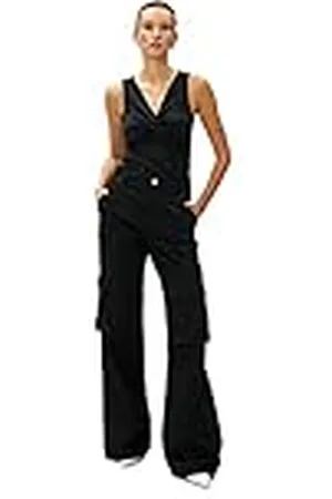Koton Tanktop voor dames, knoopdetail, V-hals, mouwloos, , L