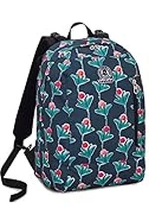Invicta Twist omkeerbare 2-in-1 rugzak, fantasie, blauw en oranje, 26 l, Fantasy + effen kleur