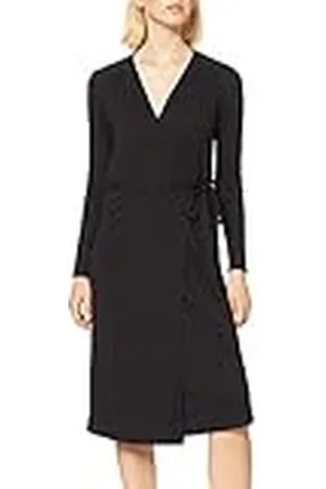 Noa Noa Drapy Jersey lange mouwen, Below Knee casual jurk