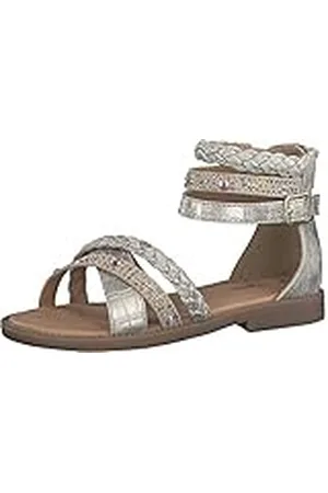 QS by s.Oliver Meisjes 5-5-48206-28 sandalen, Platinum Comb, 32 EU
