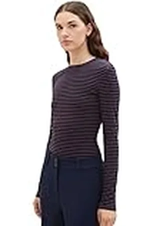 TOM TAILOR T-shirt met lange mouwen voor dames, , XS
