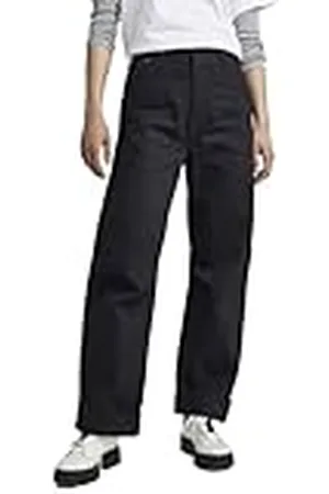 G-Star RAW Vrouwen Eve 3D Wide Leg Jeans, Black (Pitch Black D182-A810), 27W / 28L