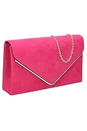 Swankyswans Vrouwen Oscar Envelop Suede Velvet Party Prom Clutch Bag Clutch