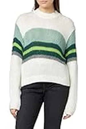 Pinko Orango fijn gebreid Alpaca Mult T-shirt met lange mouwen zonder kraag voor dames, , M