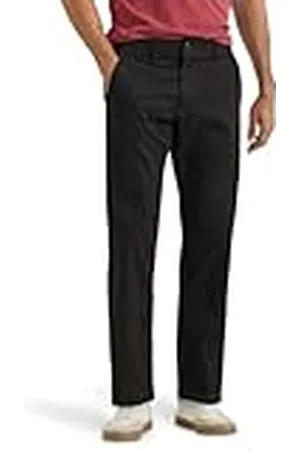Lee Herren Jeans Flat Front Straight XM, Regular Fit, Straight Leg, BLACK, 32W / 34L