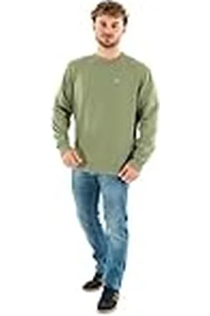 Tommy Hilfiger Heren TJM REG S FLAG CREW Pullover Sweatshirt, Groen, S, , S