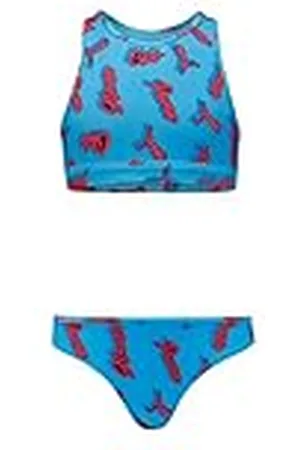 PUMA Swim Girls bedrukte bikiniset, 1 stuks, , 140 cm