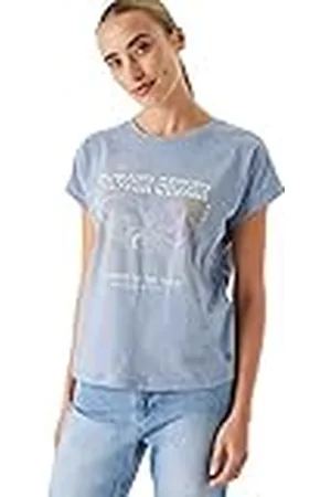 Garcia Dames T-shirt met korte mouwen, blauw grijs, XS, , XS