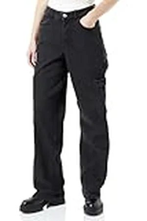 Pieces® Bestseller A/S Pcjoella Cargo Pants Black Bc Jeans voor dames, , S