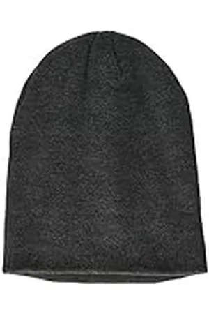 Build Your Brand Unisex krachtige strik beanie hoed, charcoal, eenheidsmaat EU, , One size