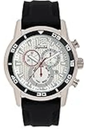 Gigandet ISA Swiss 3VNAG14/004 Analoog herenhorloge met chronograaf kwartsuurwerk met siliconen armband