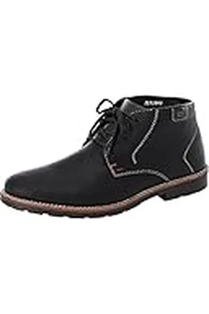 Rieker 35310 Heren Korte Schacht Veterlaarzen, Zwart (Zwart/Zwart/00), 44 EU (9.5 Heren UK)