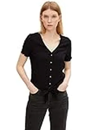 TOM TAILOR Dames Blouse met binddetail 1031751, , XL