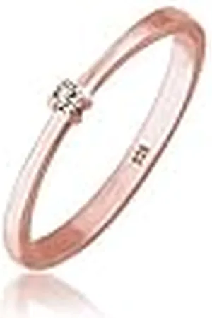 Elli Ring Ringen 925 Sterling zilver Solitaire Zirkonium