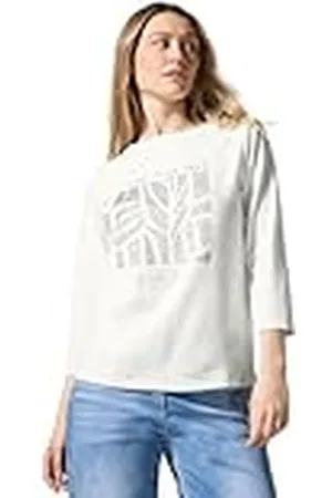 CECIL Shirt met glittermotief, , XL