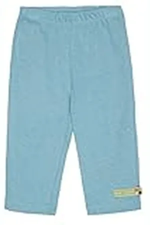 loud + proud Uniseks kinderbroek, effen met linnen, GOTS-gecertificeerde vrijetijdsbroek, , 62/68 cm
