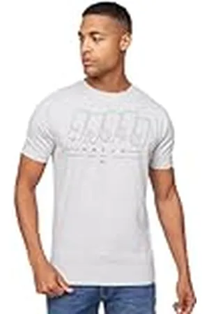 Crosshatch Maxima T-shirt voor heren, grijs mergel, klein, , S
