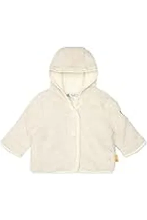 Steiff Babymeisje sweatjack met capuchon fleecejack, antiek wit, 56, , 56 cm