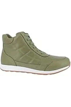 Andrea Conti Dames Trainers Sneaker, Olive, 3.5 UK