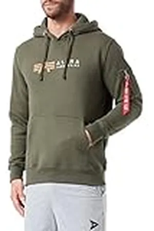 Alpha Industries Label Hoody Sweat met capuchon voor heren