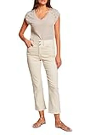 Morgan Dames T-shirt V-hals 241-DILI/ /S, Ivoor, S