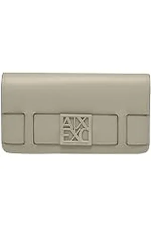 Armani Exchange Dames Essential, Susy, Metal Square Logo Bi-Fold Wallet, , Eén maat