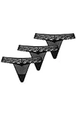 Teyli Damessstring van mesh met kant, verpakking van 3 stuks, , M