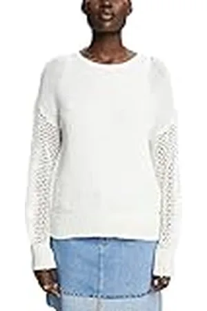 ESPRIT Dames 033EE1I304 trui, 110/OFF wit, XL, , XL