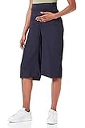 ESPRIT Damesbroek Woven Under The Belly Culotte Broek, Night Sky Blue-485, 38