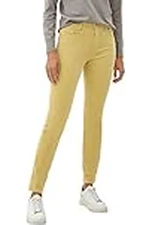 QS by s.Oliver Corduroy broek voor dames, slim fit, geel 1491, 28-32