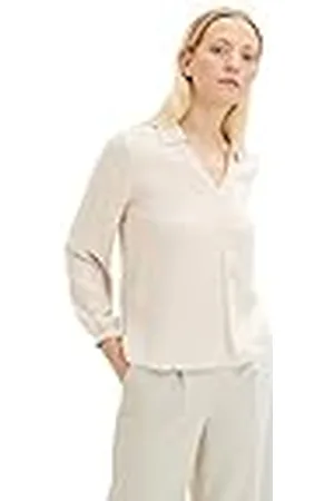 TOM TAILOR Dames Cosy blouse met V-hals 1034472, , 34