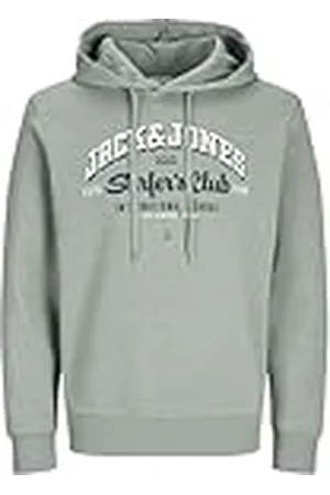 JACK & JONES JACK&JONES PLUS JJELOGO Sweat Hood 2 COL 24/25 NOOS PLS, , 6XL grote maten