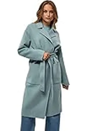 Minus Dames Chantal Coat, Misty Blue, 44