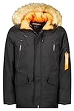Geographical Norway Arnold Heren Parka, lang, warm, herfst, winter, waterdicht, waterafstotend, bontjas, outdoor, winddichte jas, heren ( S), , S