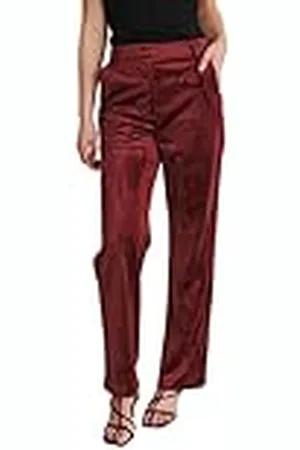 NA-KD Dames Velvet Wide Suit Pants kostuumbroek, , 34