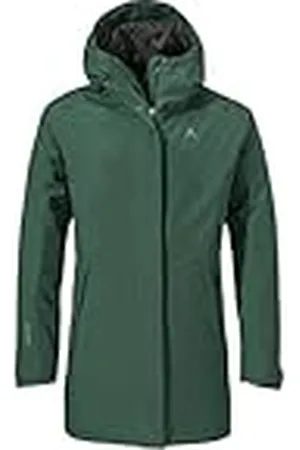 Schöffel Dames Parka Style Froda WMS, ademende, waterdichte parka met 2-weg stretch, lichte outdoorjas met verstelbare capuchon
