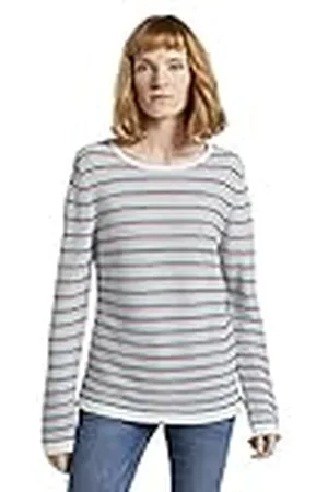 TOM TAILOR Dames Gebreide trui van biologisch katoen 1016350, , L