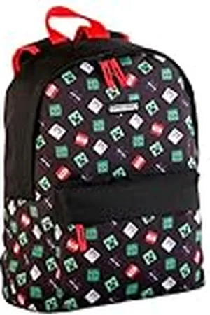 Minecraft TNT Amerikaanse schoolrugzak, uniseks, kinderen, meerkleurig, groot, Meerkleurig, L