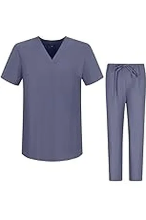 MISEMIYA Pyjama voor gezondheid, uniseks, medische uniformen 6801-6802, , XL