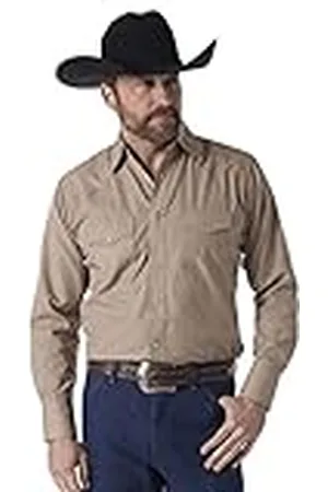 Wrangler Heren Sport Western Dobby Stripe Snap Shirt, , L